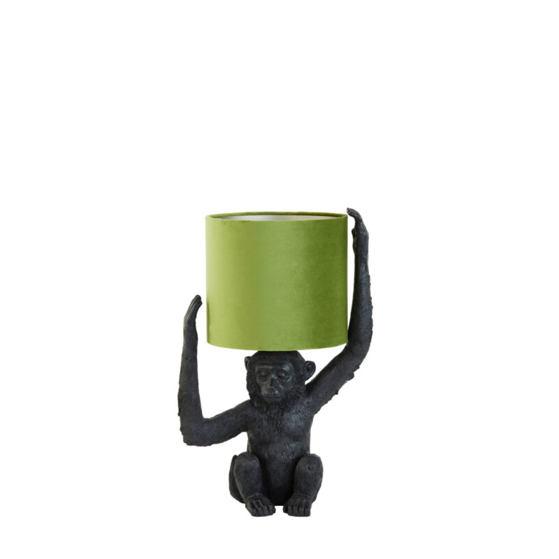 Lámpara de mesa mono negro africano verde Light and Living Monkey - Imagen 2