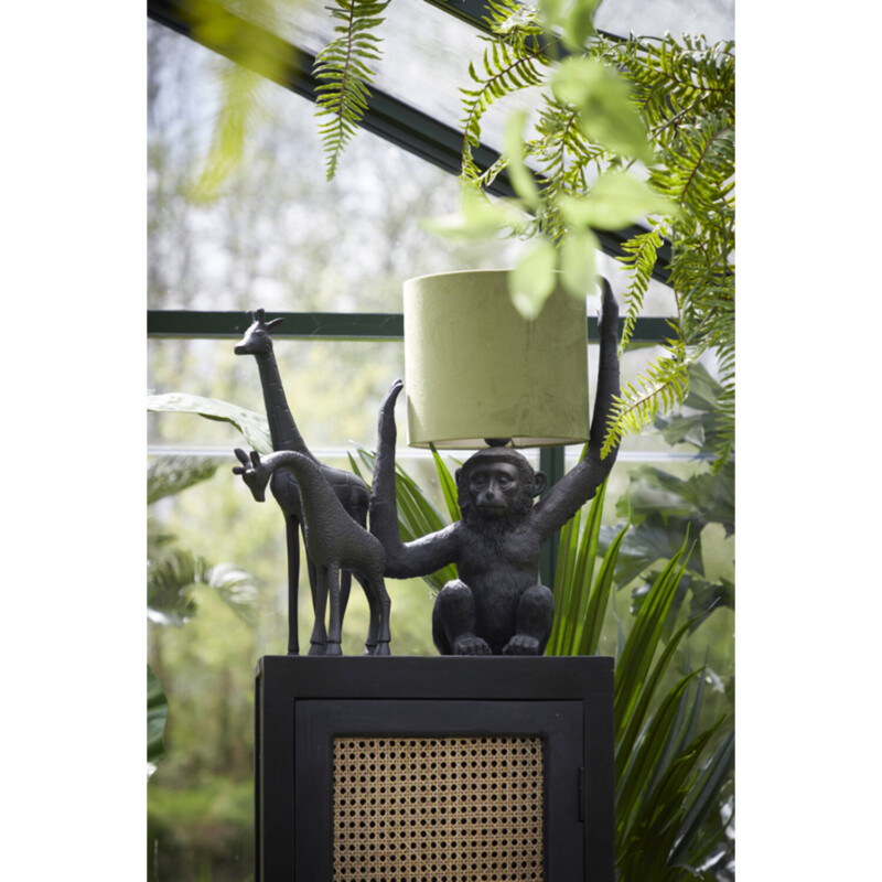 Lámpara de mesa mono negro africano verde Light and Living Monkey - Imagen 3
