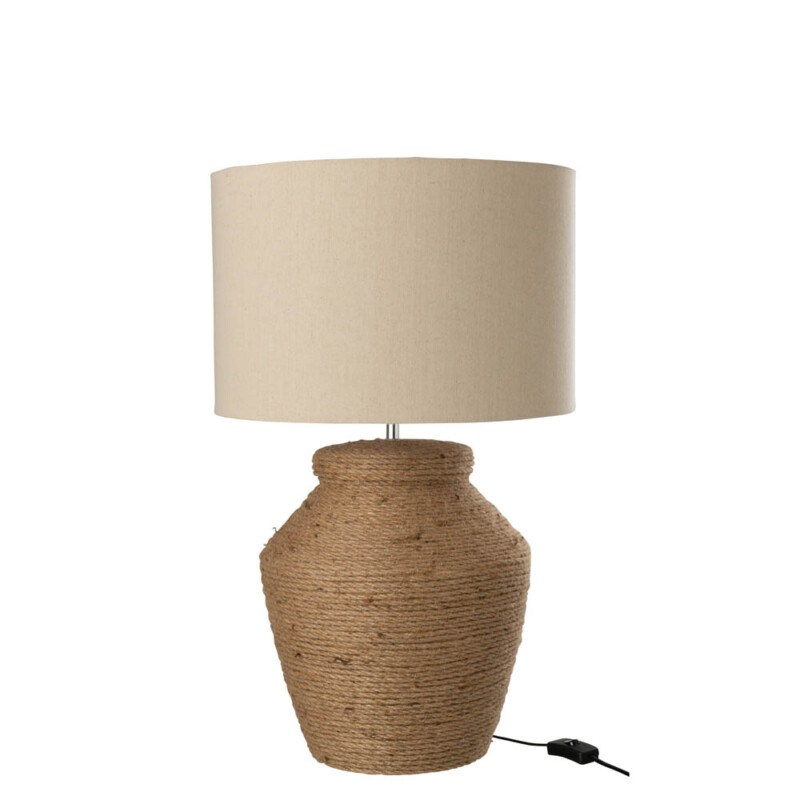 Lámpara de mesa natural beige con cuerda Jolipa Meli - Imagen 2