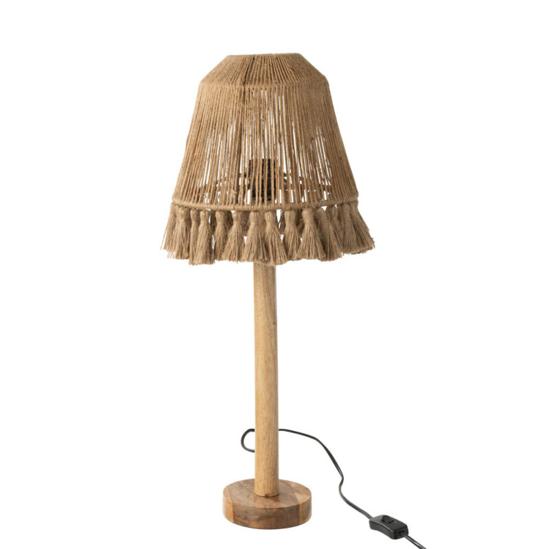 Lámpara de mesa natural beige con cuerda Jolipa Mila - Imagen 2