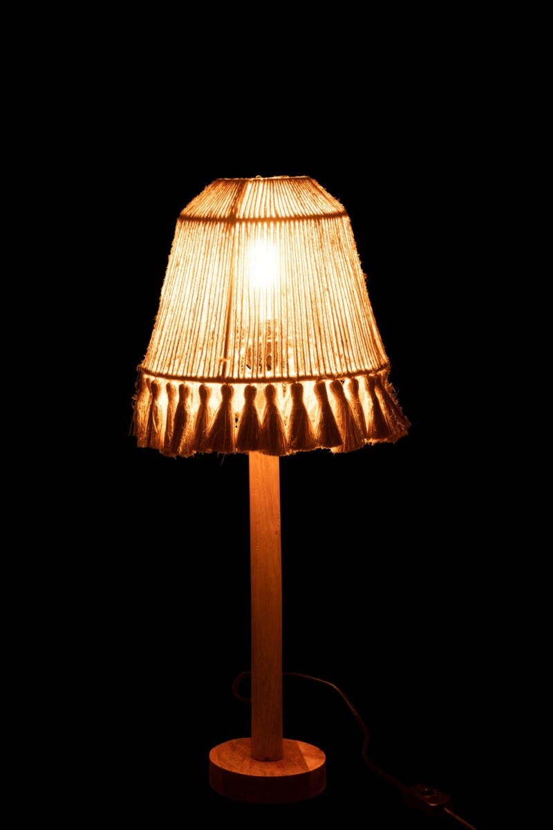 Lámpara de mesa natural beige con cuerda Jolipa Mila - Imagen 5