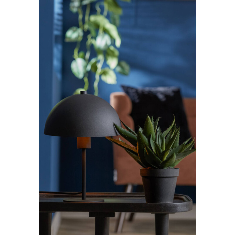 Lámpara de mesa negra moderna en forma de seta Light and Living Merel - Imagen 3
