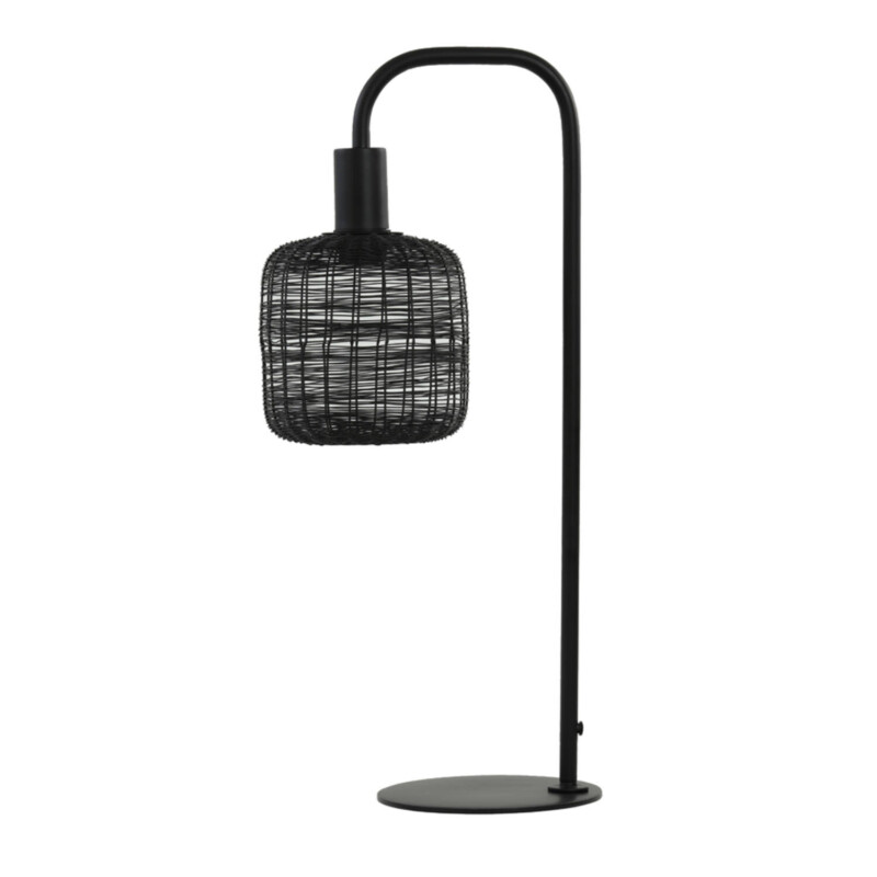Lámpara de mesa negra moderna Light and Living Lekang - Imagen 2
