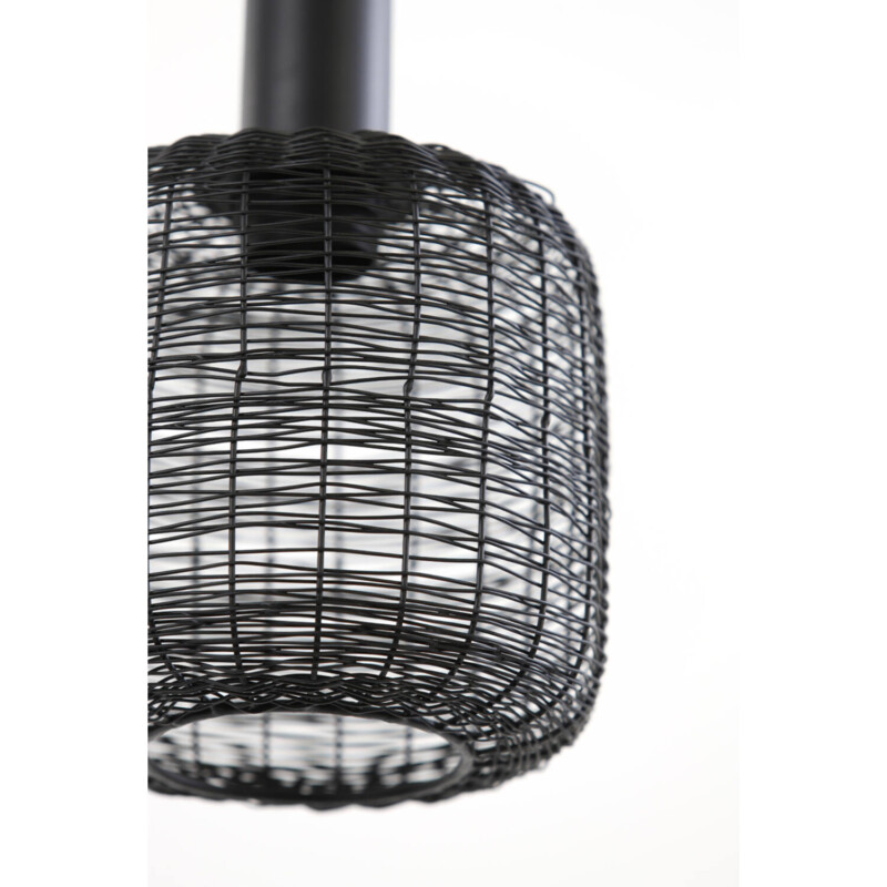 Lámpara de mesa negra moderna Light and Living Lekang - Imagen 3