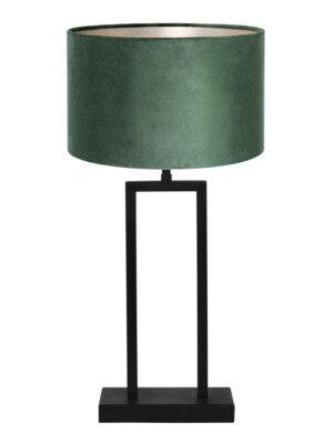 lampara-de-mesa-negra-y-pantalla-verde-light-y-living-shiva-7087zw