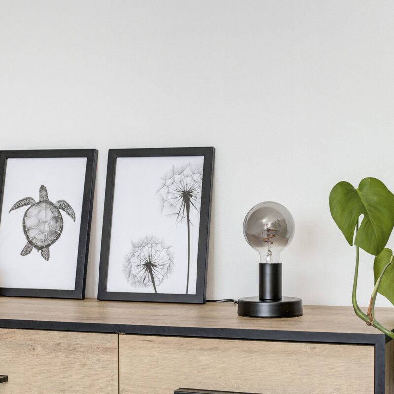 Lámpara de mesa de metal negro de moda Mexlite Minimalics - Imagen 12