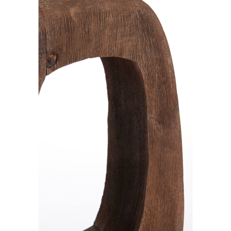 Lámpara de mesa rectangular rústica en marrón Light and Living Kelafo - Imagen 3