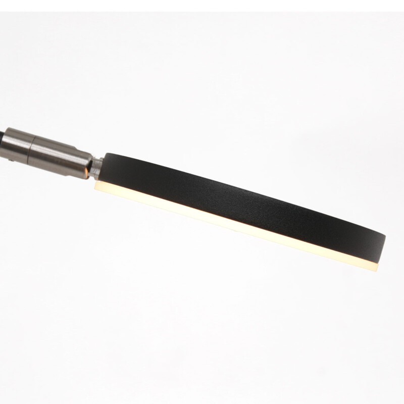 Aplique de pared negra flexible con placa de vidrio Steinhauer Soleil - Imagen 10