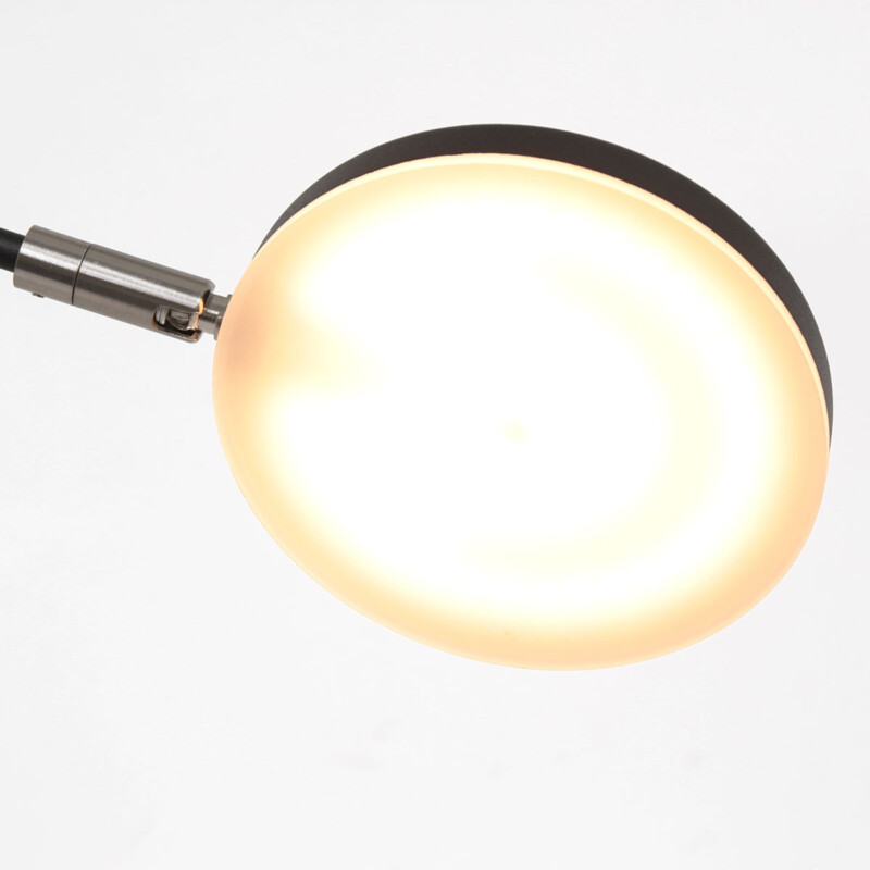 Aplique de pared negra flexible con placa de vidrio Steinhauer Soleil - Imagen 11