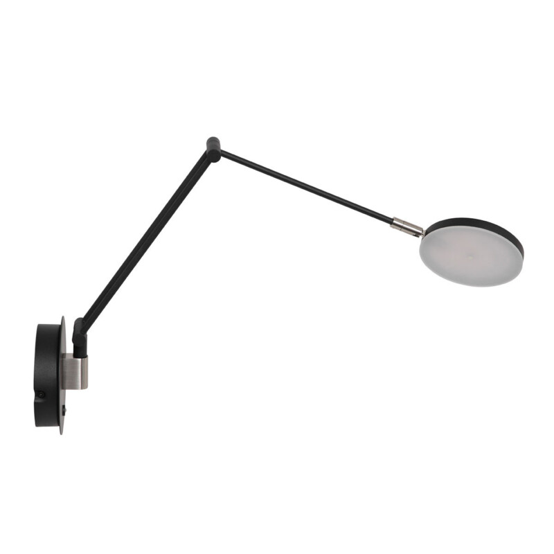 Aplique de pared negra flexible con placa de vidrio Steinhauer Soleil - Imagen 20