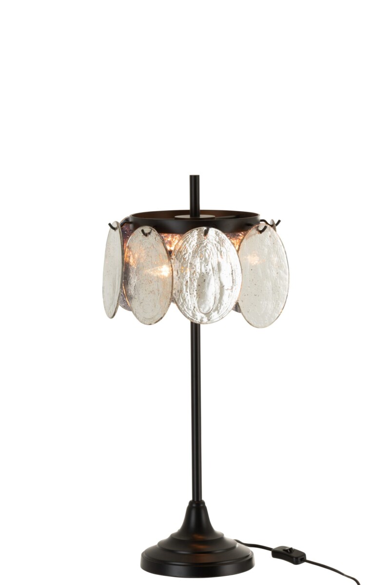 Lámpara de mesa retro negra con plata Jolipa Gavin - Imagen 3