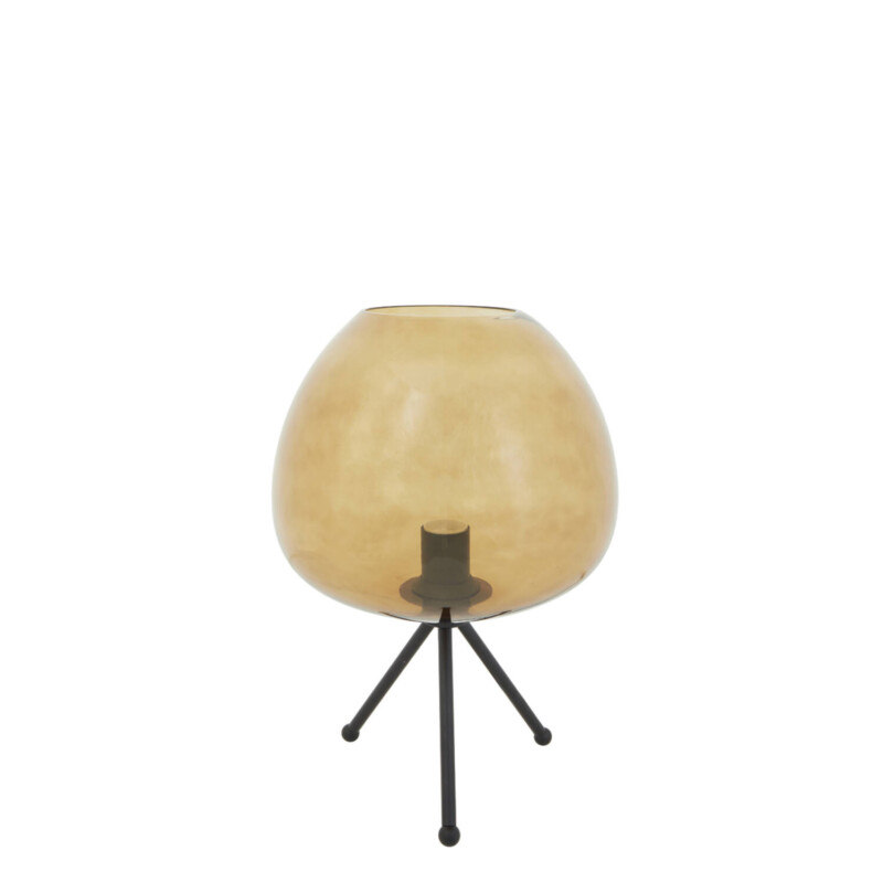 Lámpara de mesa retro negra y dorada Light and Living Mayson - Imagen 2