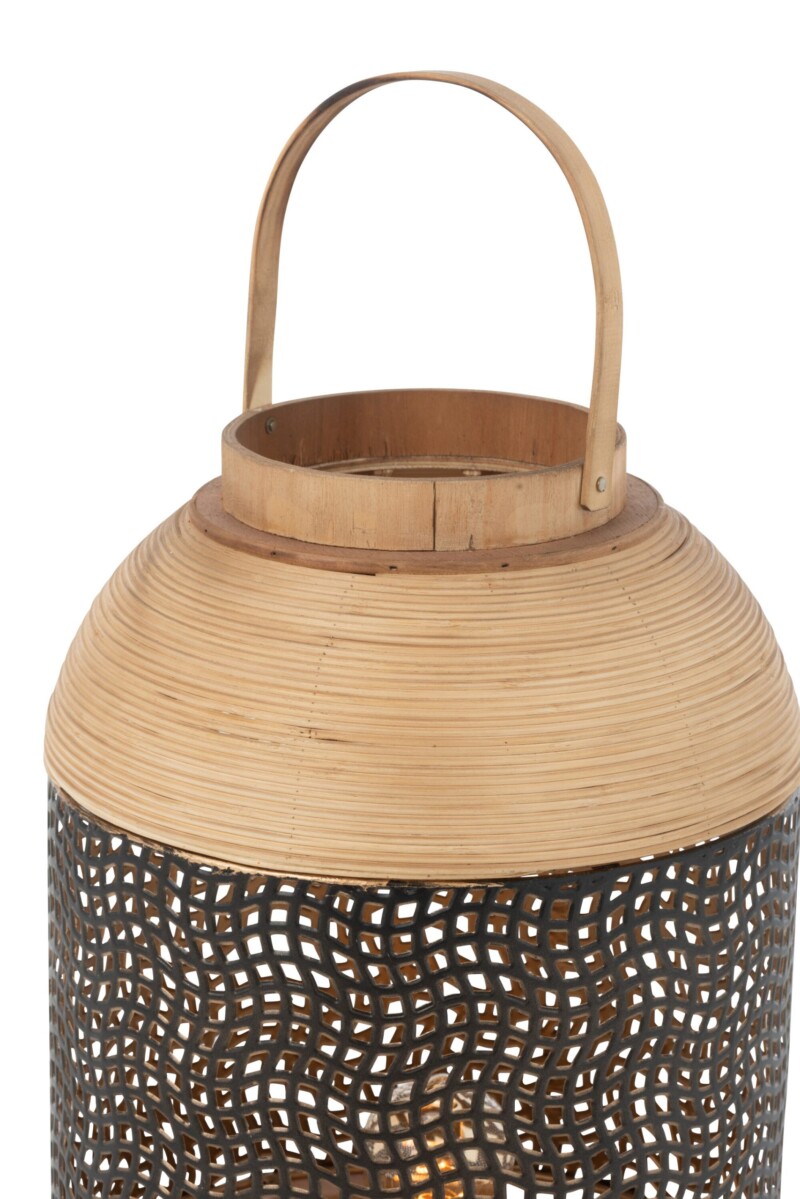 Lámpara de mesa rústica de madera estilo farol Jolipa Spirit - Imagen 5
