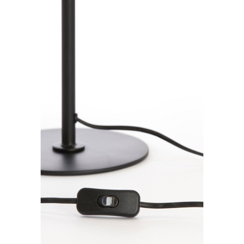 Lámpara de mesa rústica negra con detalles dorados trenzados Light and Living Finou - Imagen 4