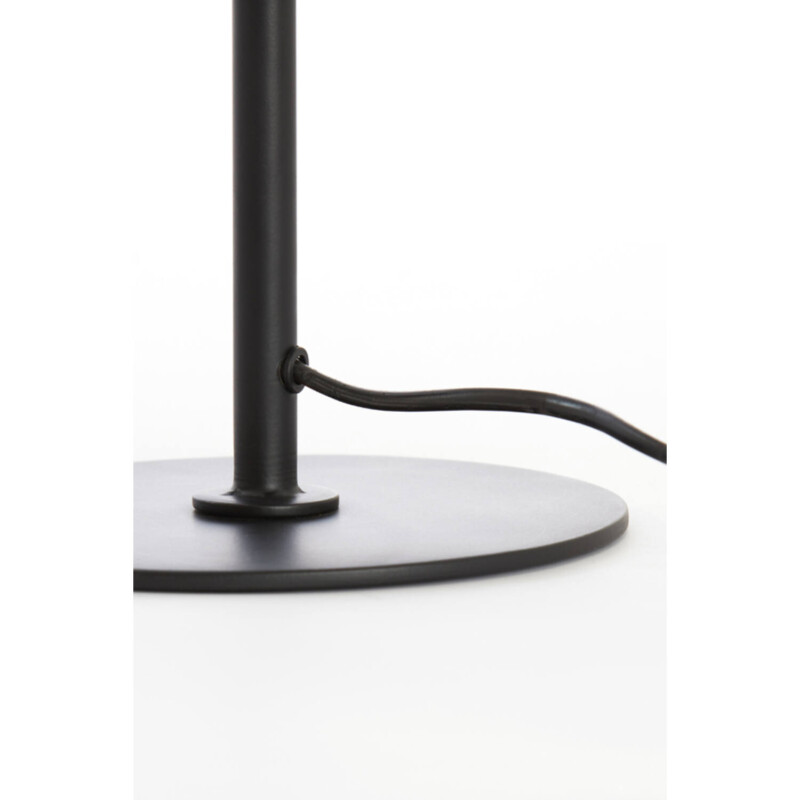 Lámpara de mesa rústica negra con detalles dorados trenzados Light and Living Finou - Imagen 5