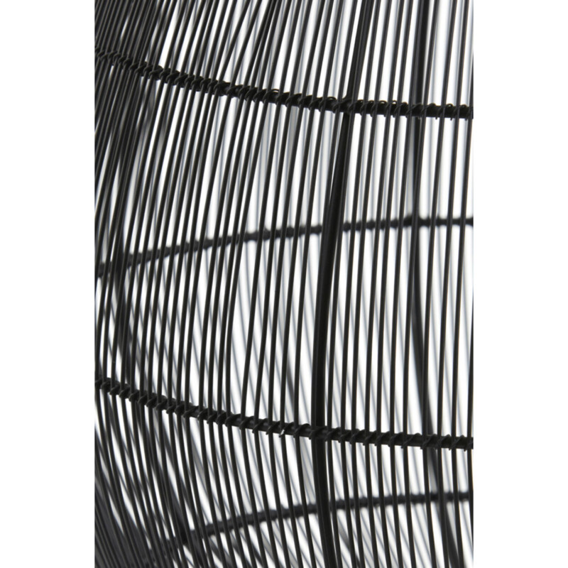Lámpara de mesa rústica negra en forma de cesta Light and Living Yumi - Imagen 4