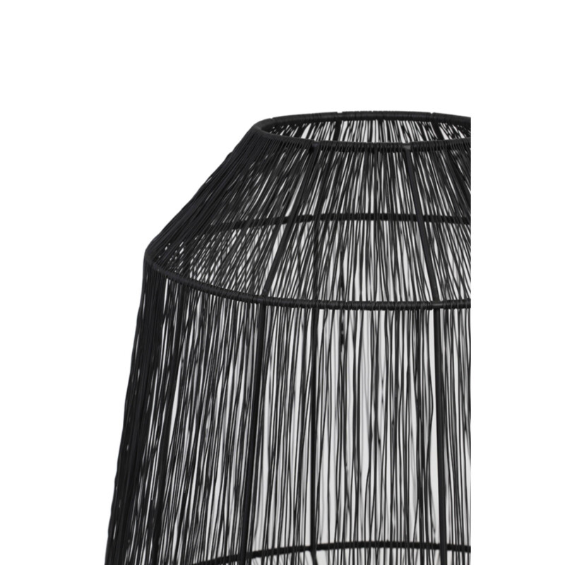 Lámpara de mesa rústica negra y dorada Light and Living Vitora - Imagen 4