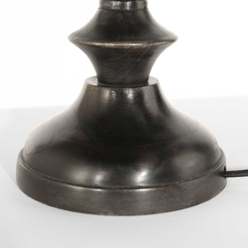 Lámpara de mesa vintage azul con pie negro Steinhauer Bois negroantiguo y azul - Imagen 10