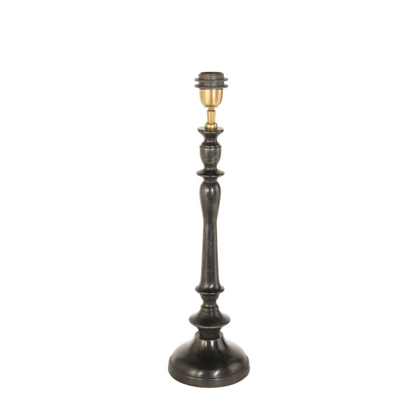 Lámpara de mesa vintage azul con pie negro Steinhauer Bois negroantiguo y azul - Imagen 6