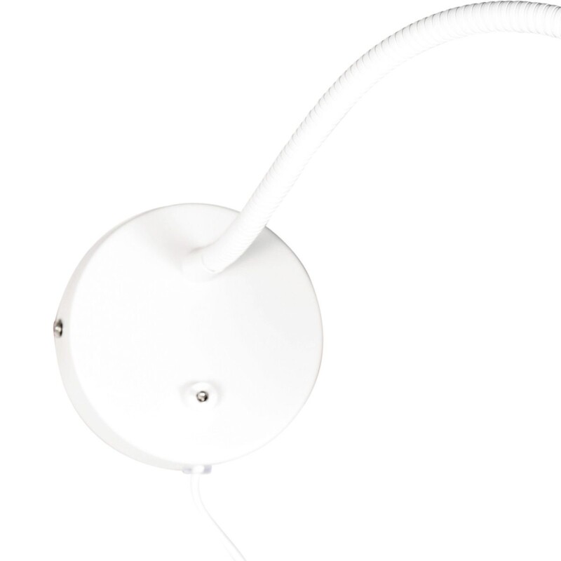 Aplique de pared blanca de metal con brazo flexible Mexlite Upround - Imagen 4