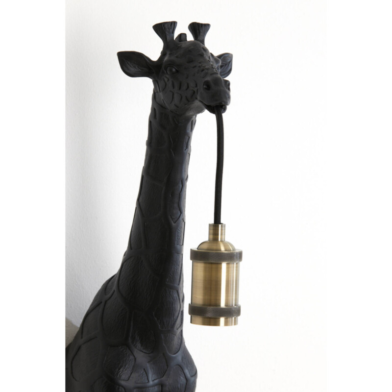 Lámpara de pared africana negra con diseño de jirafa Light and Living Giraffe - Imagen 3