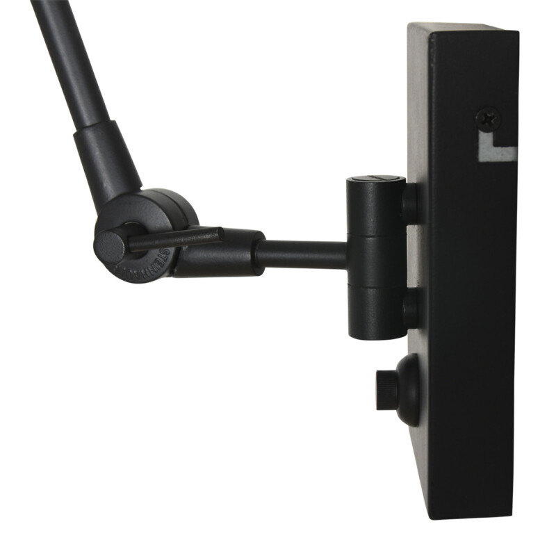 Lámpara de pared ajustable en negro con tulipa étnica Steinhauer Prestige chic naturel y negro - Imagen 11