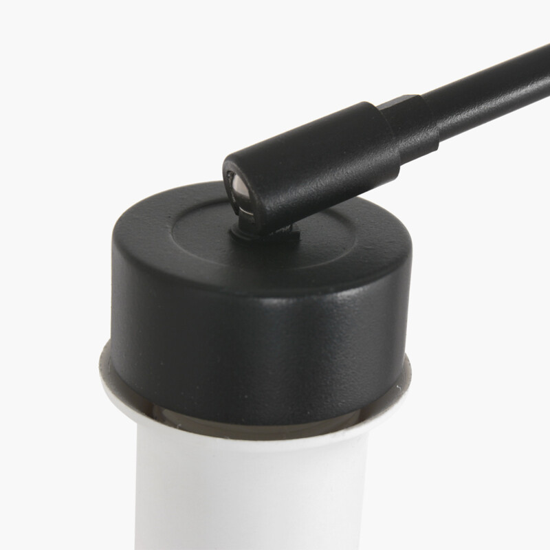 Lámpara de pared ajustable en negro con tulipa étnica Steinhauer Prestige chic naturel y negro - Imagen 4
