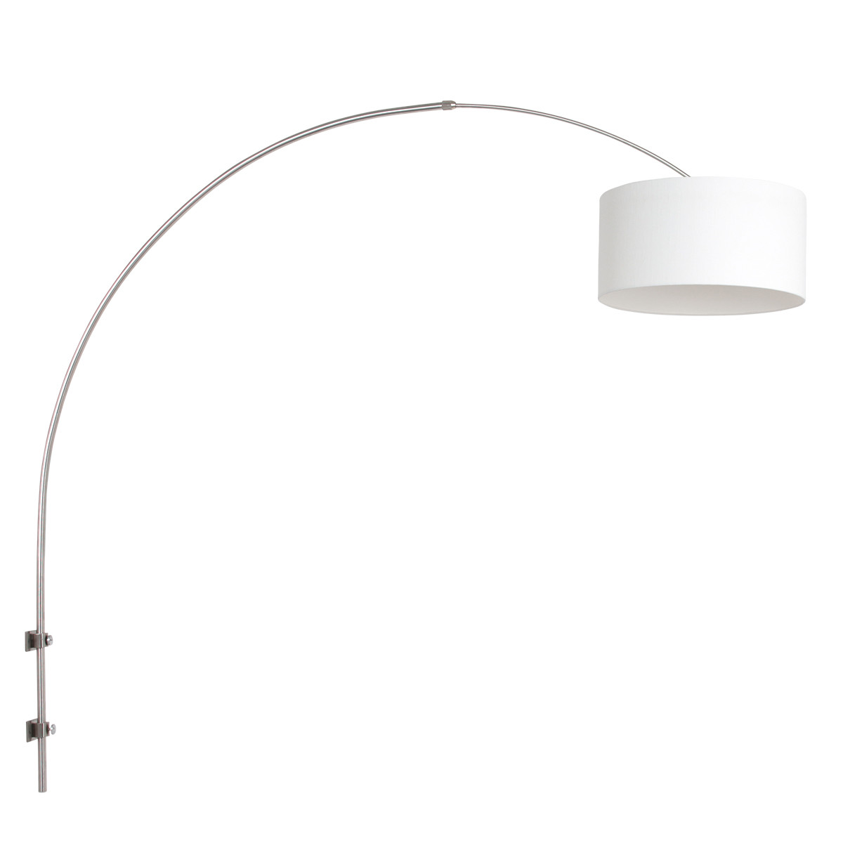 Lámpara de pared/ arco  Steinhauer Sparkled light acero y blanco
