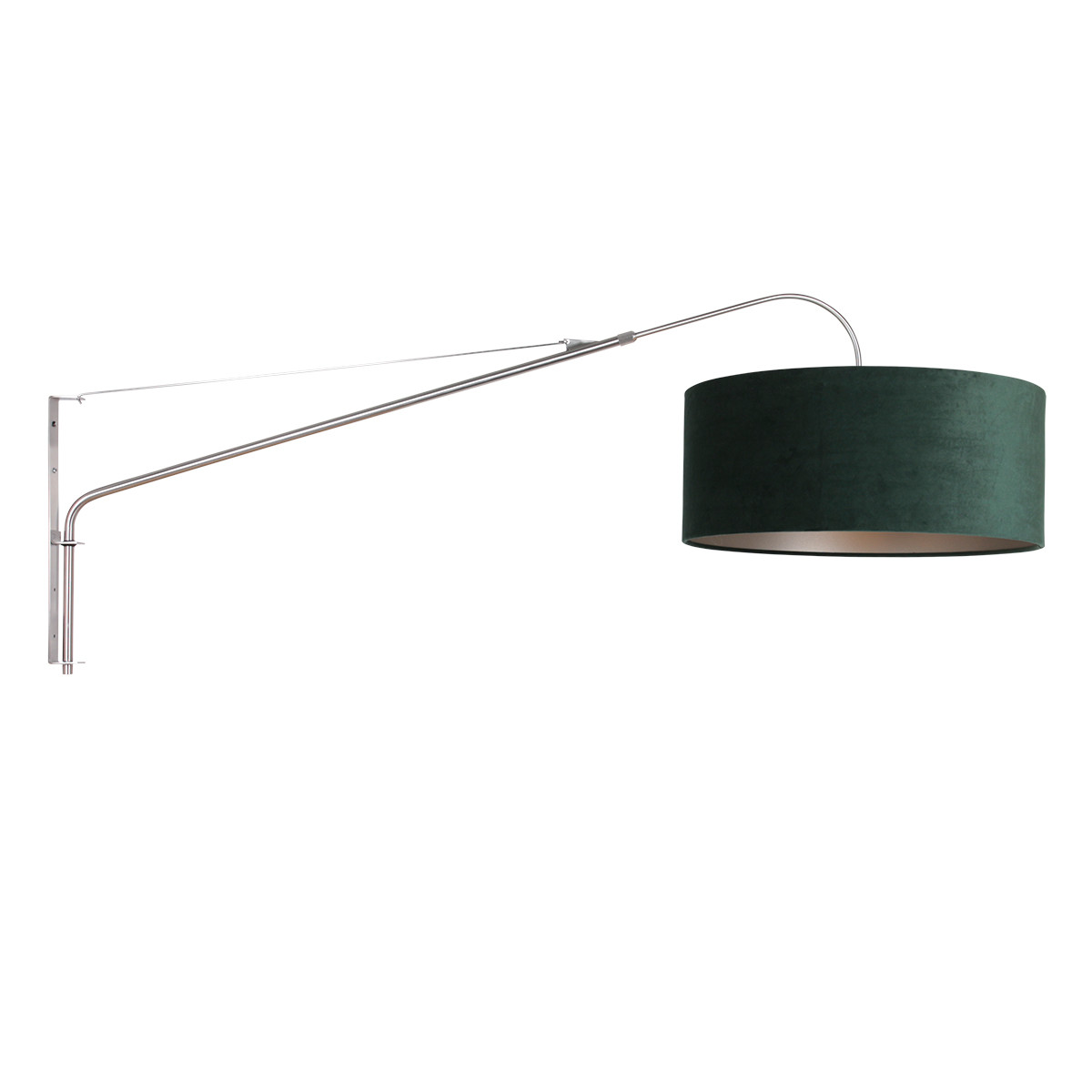 Aplique de pared moderna de metal gris Steinhauer Elegant Classy
