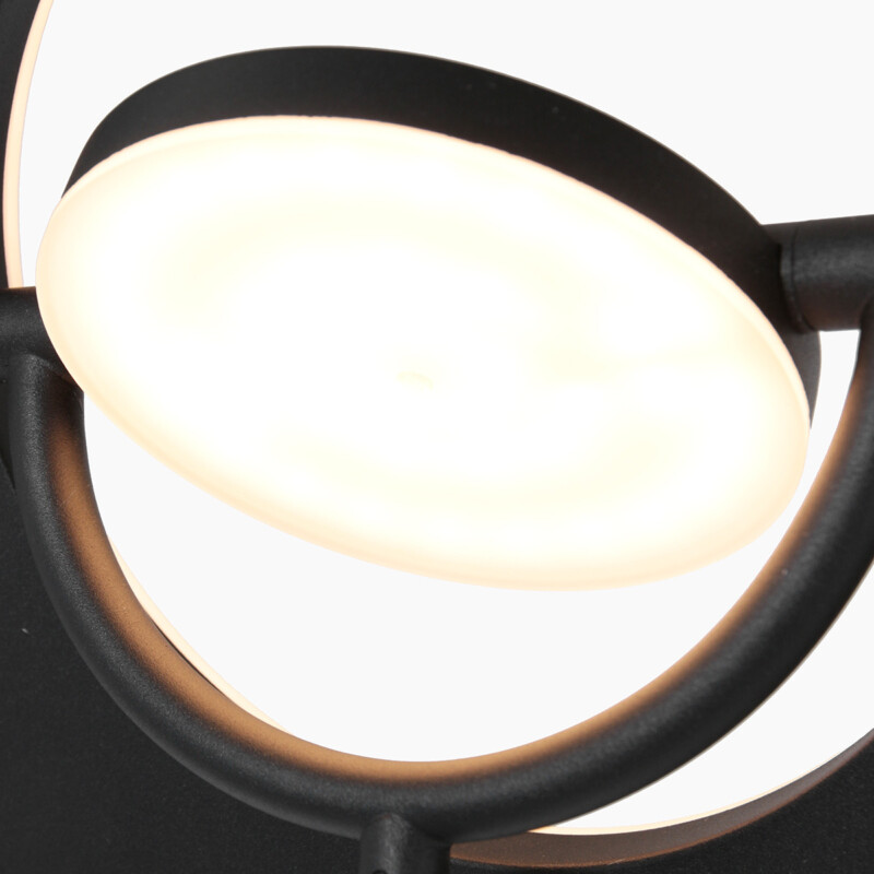 Lámpara de pie negra con luz de lectura ajustable Steinhauer Soleil - Imagen 13