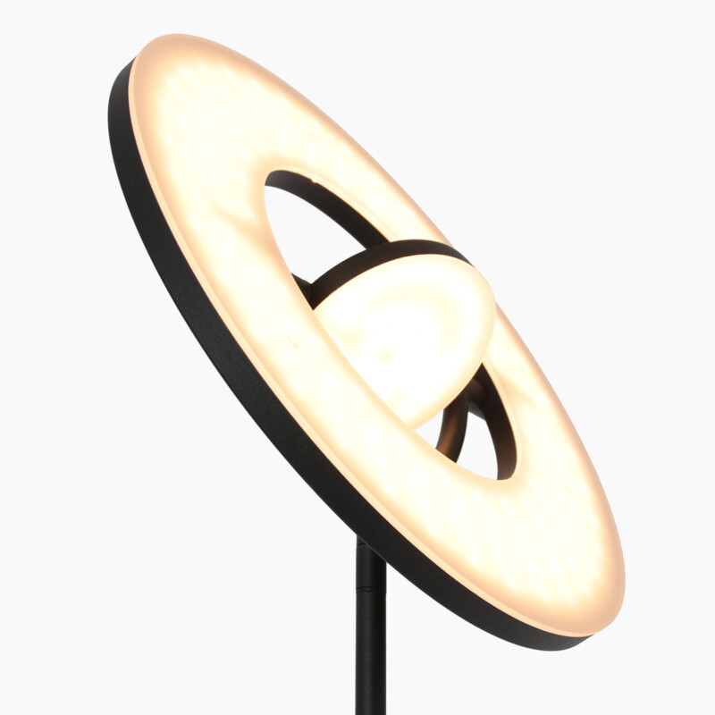 Lámpara de pie negra con luz de lectura ajustable Steinhauer Soleil - Imagen 4