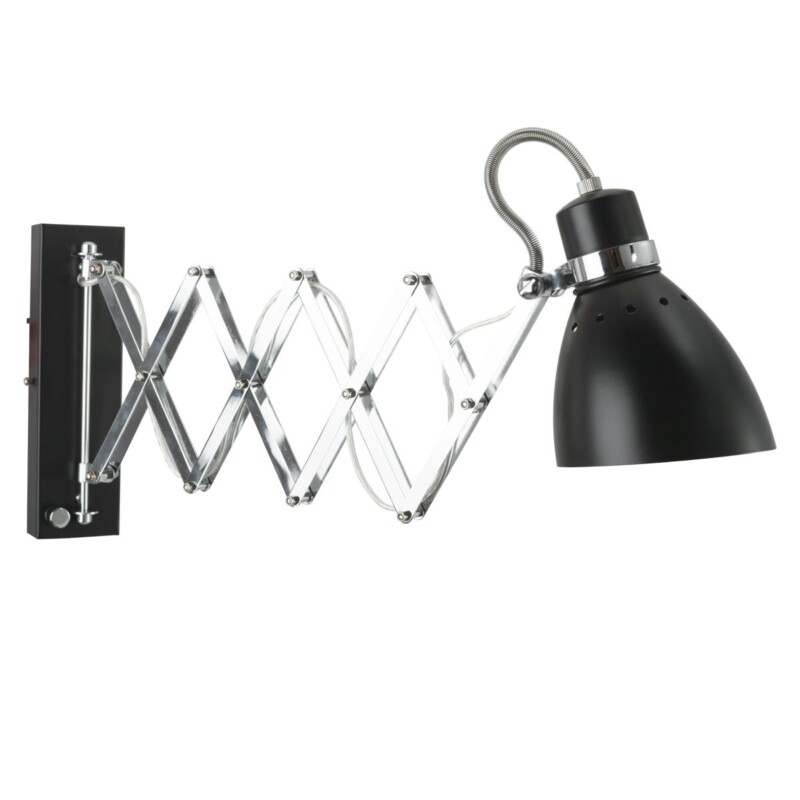 Lámpara colgante industrial de metal negro con brazo articulado Steinhauer Spring - Imagen 10