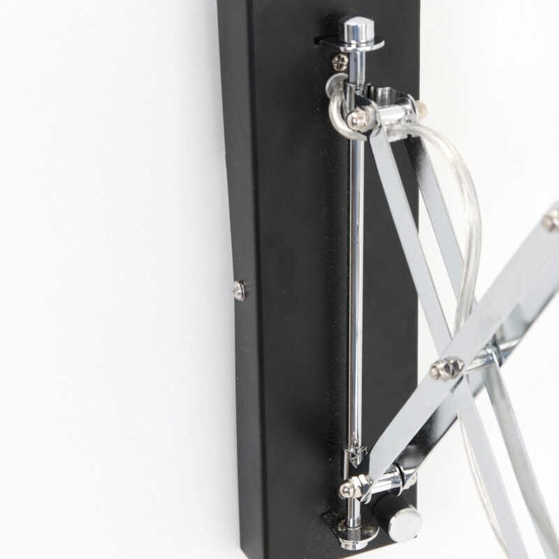 Lámpara colgante industrial de metal negro con brazo articulado Steinhauer Spring - Imagen 12