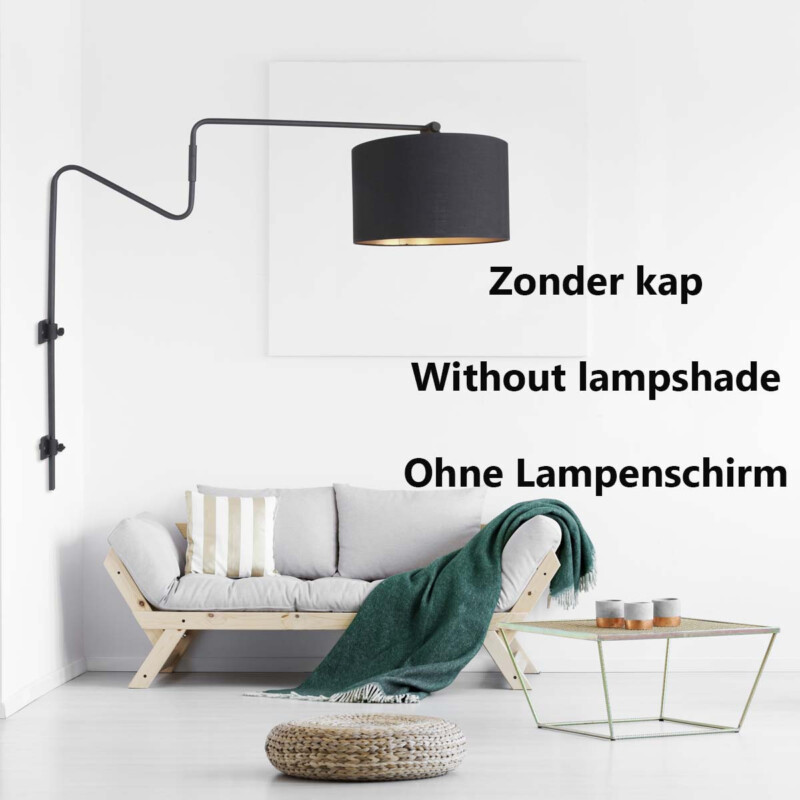 Lámpara de pared LED Anne Light & Home Linstrøm negro - Imagen 2