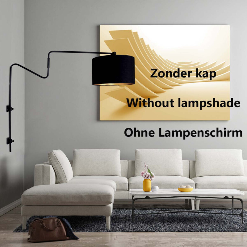 Lámpara de pared LED Anne Light & Home Linstrøm negro - Imagen 3