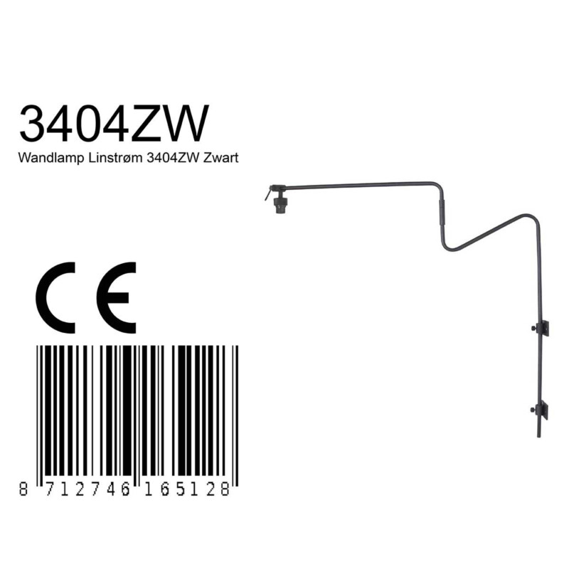 Lámpara de pared LED Anne Light & Home Linstrøm negro - Imagen 8