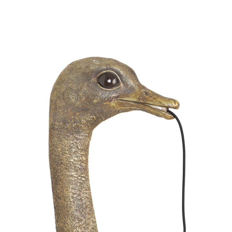 Lámpara de pared moderna dorada con cabeza de avestruz Light and Living Ostrich - Imagen 5