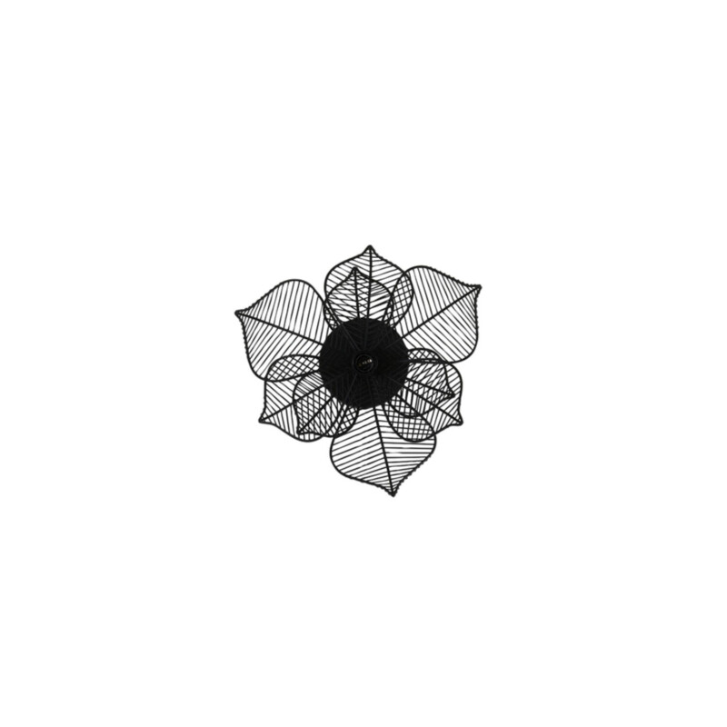 Lámpara de pared rústica negra con diseño de flor Light and Living Pavas - Imagen 2