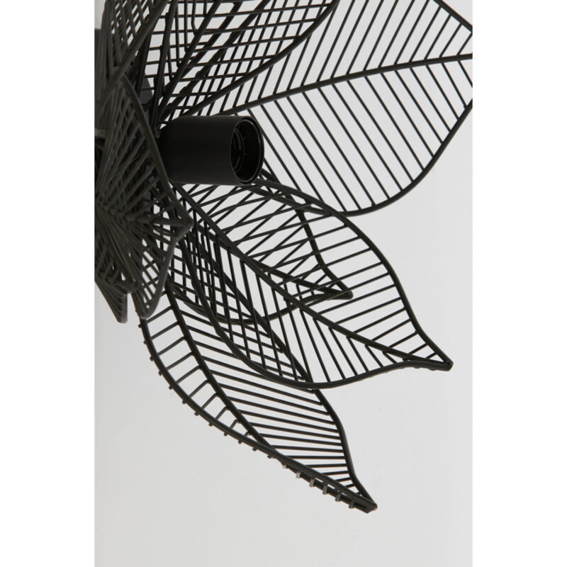 Lámpara de pared rústica negra con diseño de flor Light and Living Pavas - Imagen 3