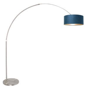 lampara-de-pie-azul-steinhauer-sparkled-light-transparente-8241st-2