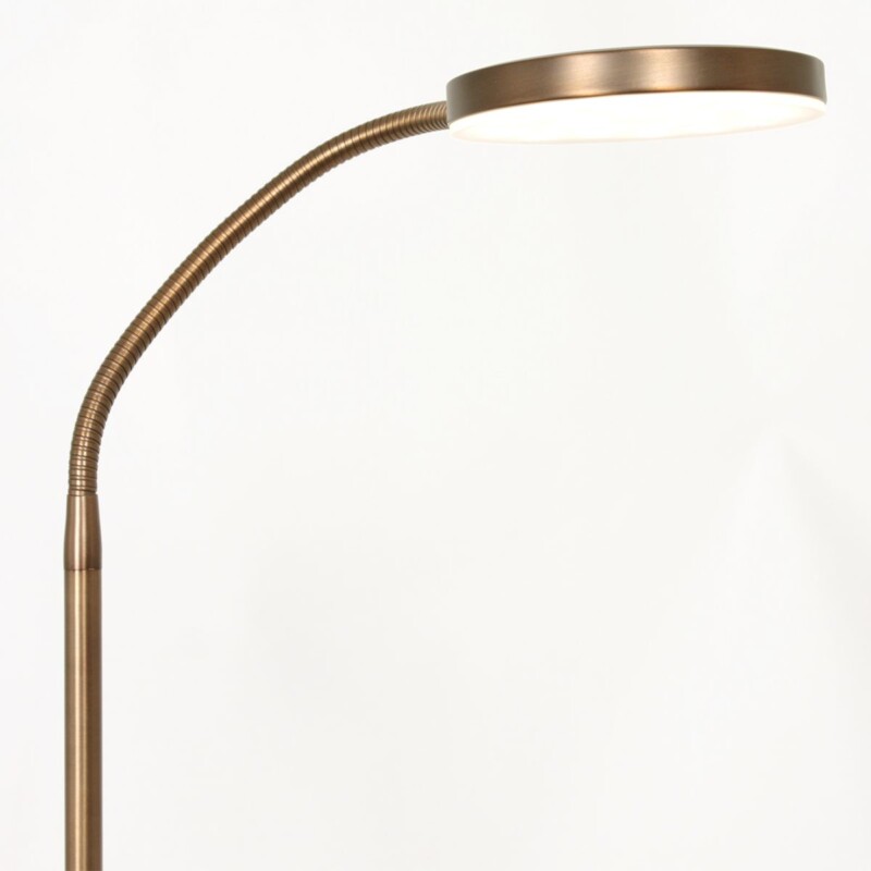 Lámpara de pie clásica ajustable de bronce Mexlite Platu - Imagen 11