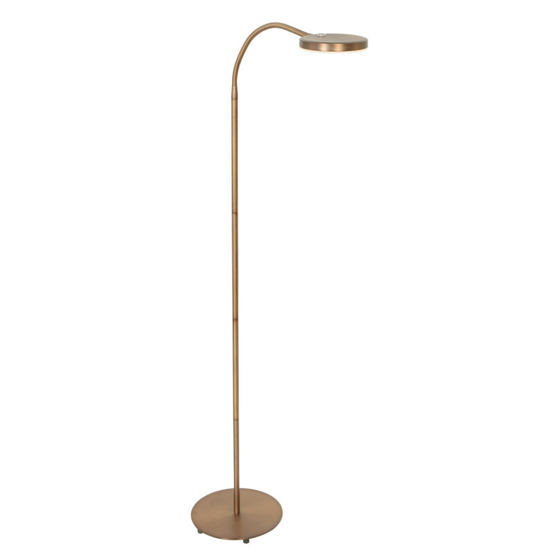 Lámpara de pie clásica ajustable de bronce Mexlite Platu - Imagen 2