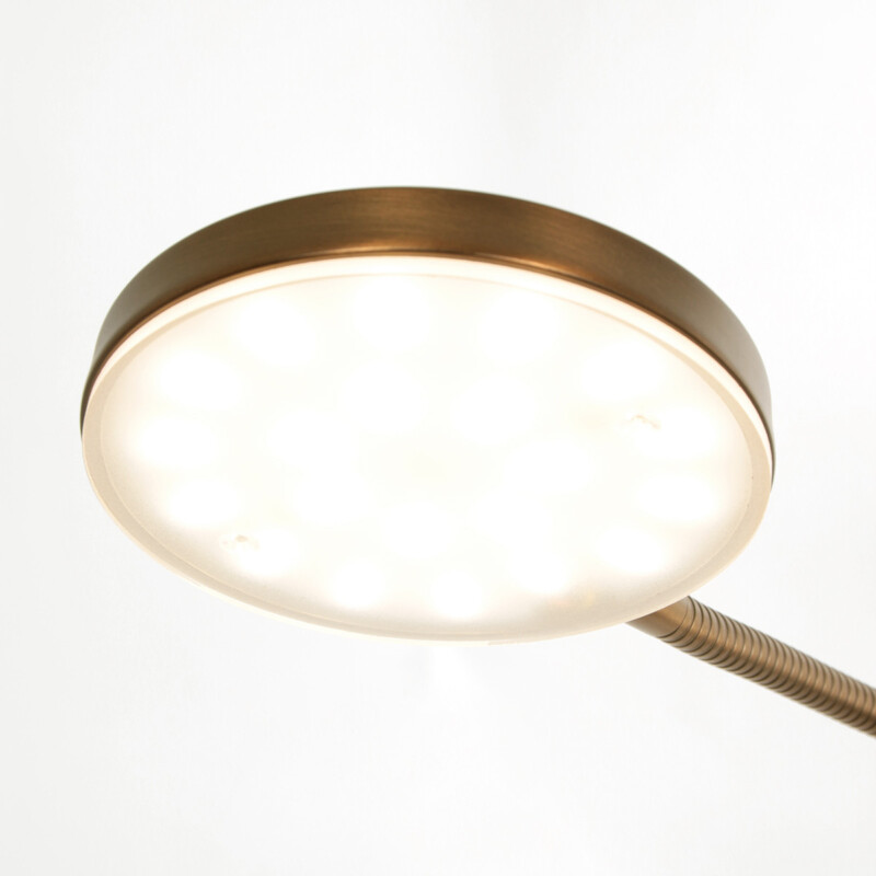 Lámpara de pie clásica ajustable de bronce Mexlite Platu - Imagen 5
