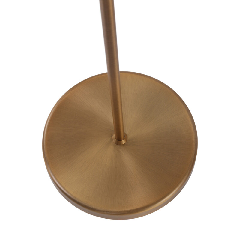 Lámpara de pie clásica de bronce con pantalla de lino Mexlite Bella - Imagen 6