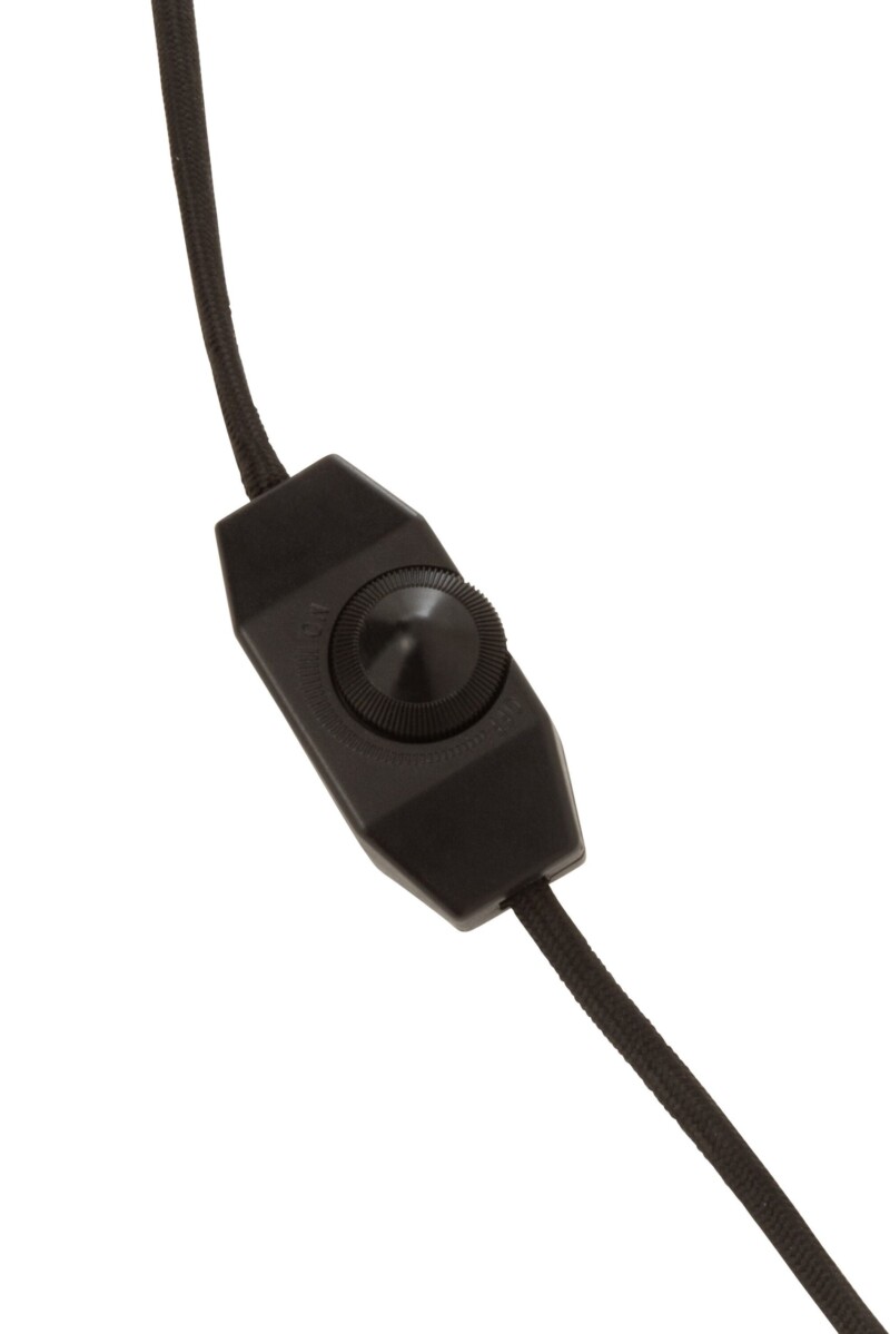 Lámpara de pie clásica negra con dos luces Jolipa Bollie - Imagen 4