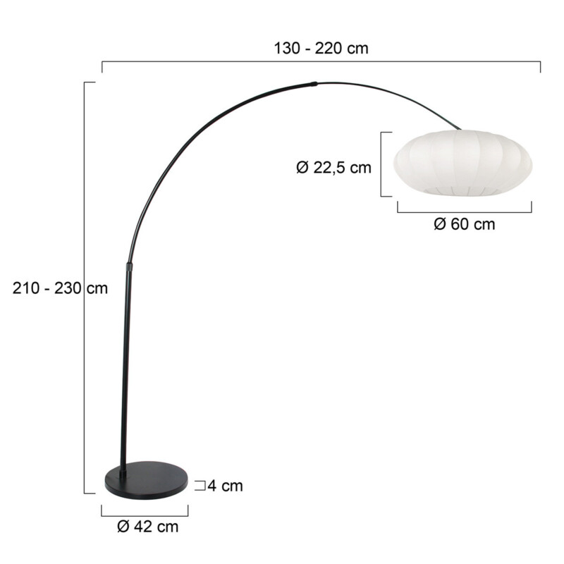 lampara-de-pie-curva-en-negro-con-tulipa-blanca-steinhauer-sparkled-light-blanco-y-negro-3807zw-8