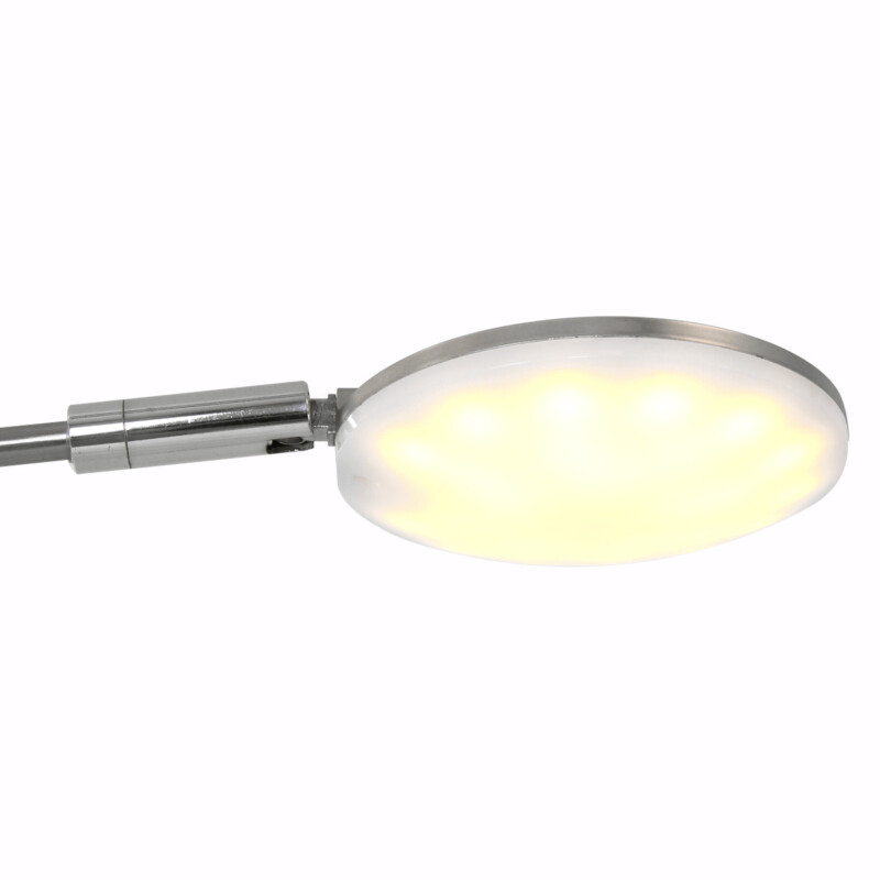 Lámpara de pie de vidrio y acero moderna Mexlite Synna - Imagen 5