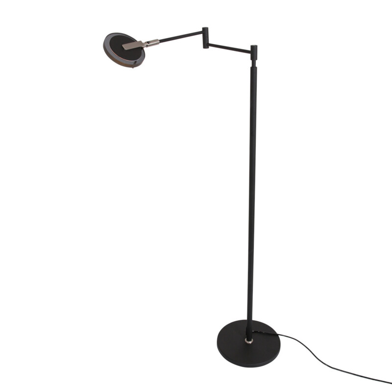 Lámpara de pie de lectura LED negra Steinhauer Turound - Imagen 2