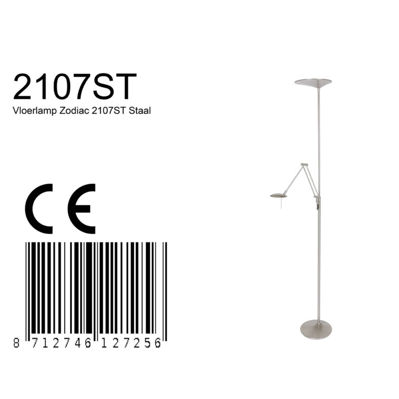 Lámpara de pie de lectura Steinhauer Zodiac LED - Imagen 9