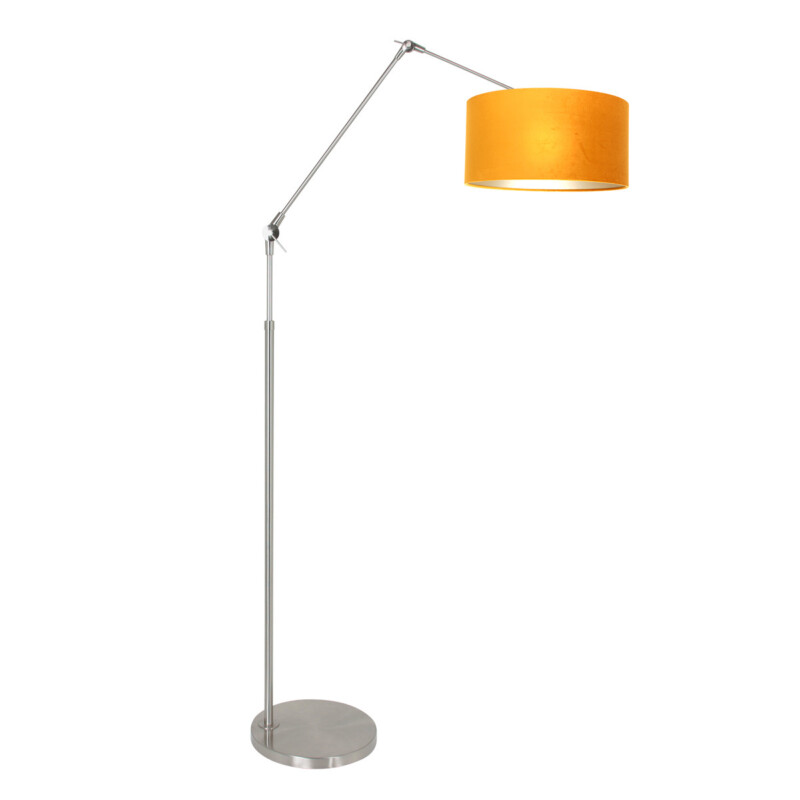 Lámpara de pie giratoria con pantalla naranja Steinhauer Prestige chic verde y negro - Imagen 2